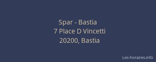 Spar - Bastia
