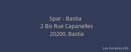 Spar - Bastia