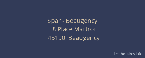 Spar - Beaugency