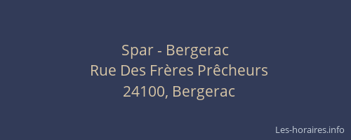 Spar - Bergerac