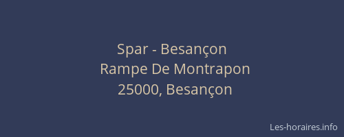 Spar - Besançon