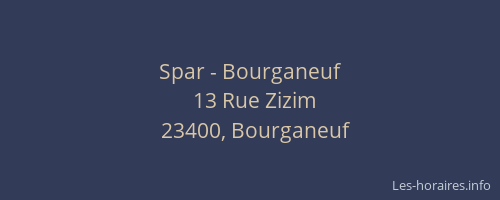 Spar - Bourganeuf