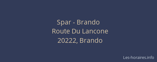Spar - Brando