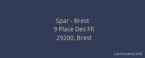 Spar - Brest