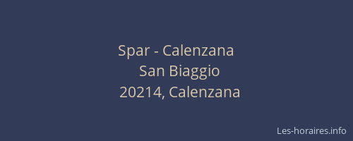 Spar - Calenzana