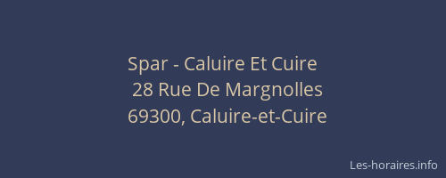 Spar - Caluire Et Cuire