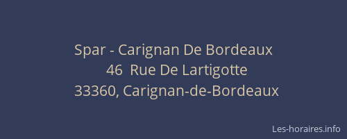 Spar - Carignan De Bordeaux