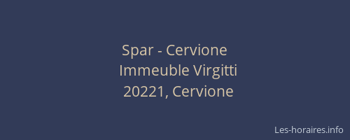 Spar - Cervione