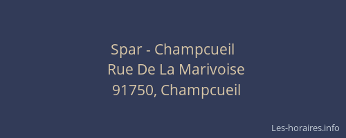 Spar - Champcueil