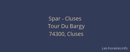 Spar - Cluses