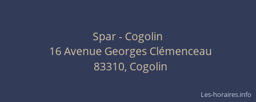 Spar - Cogolin