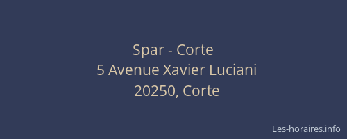Spar - Corte