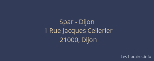 Spar - Dijon