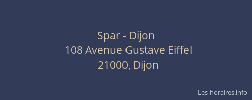 Spar - Dijon