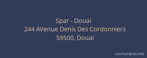 Spar - Douai