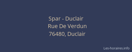 Spar - Duclair