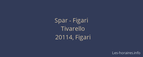 Spar - Figari