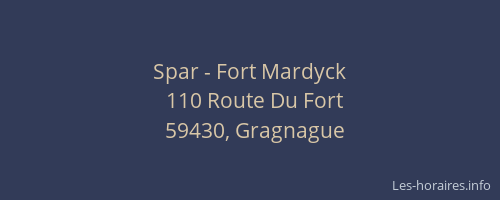 Spar - Fort Mardyck