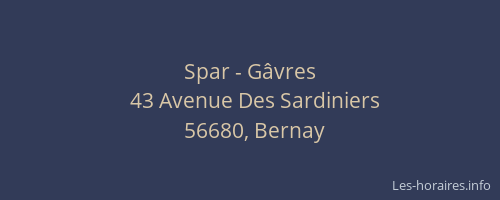 Spar - G&acirc;vres