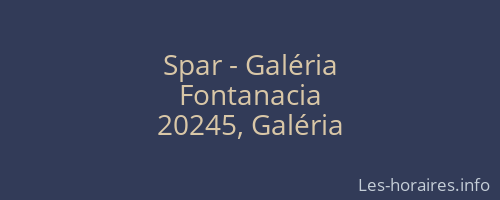Spar - Galéria