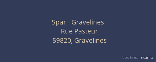 Spar - Gravelines