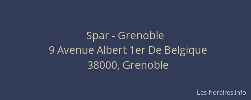Spar - Grenoble