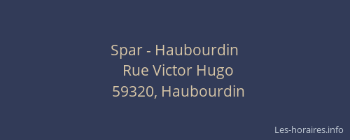 Spar - Haubourdin