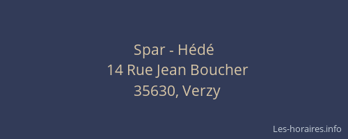 Spar - Hédé