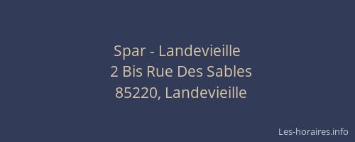 Spar - Landevieille
