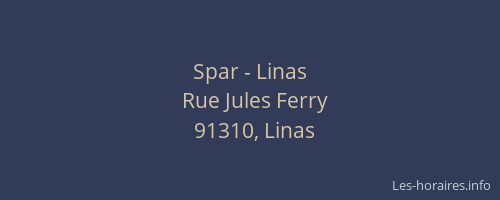 Spar - Linas