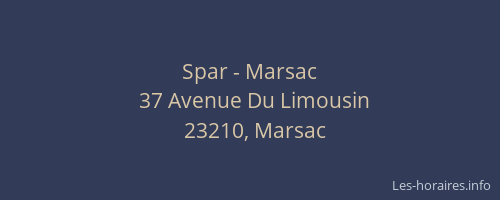 Spar - Marsac