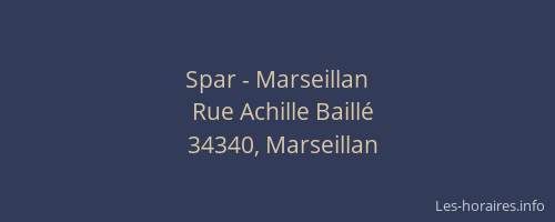 Spar - Marseillan