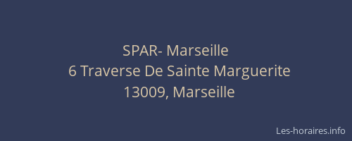 SPAR- Marseille