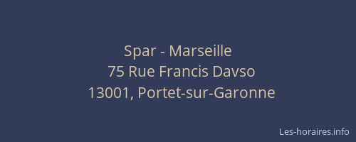 Spar - Marseille