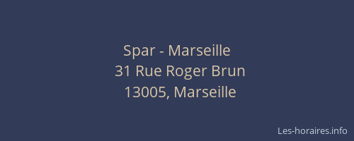 Spar - Marseille