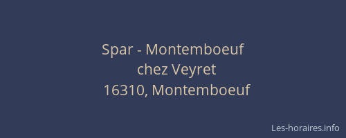 Spar - Montemboeuf