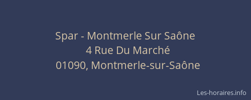 Spar - Montmerle Sur Saône