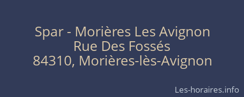 Spar - Morières Les Avignon