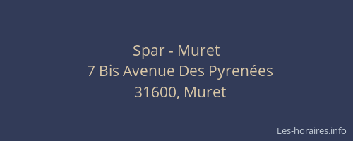 Spar - Muret