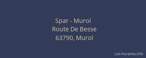 Spar - Murol