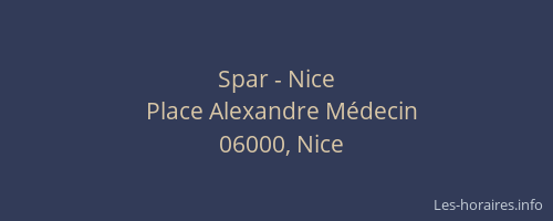 Spar - Nice