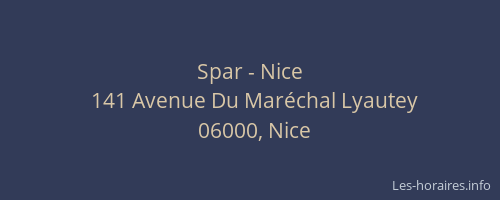Spar - Nice