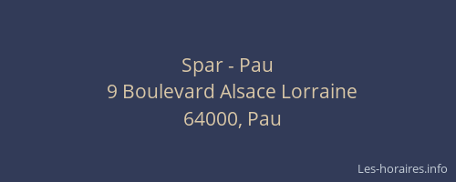 Spar - Pau