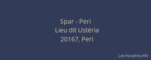 Spar - Peri