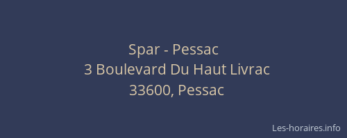 Spar - Pessac
