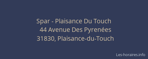 Spar - Plaisance Du Touch