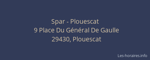 Spar - Plouescat