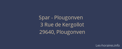 Spar - Plougonven