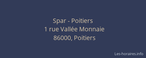 Spar - Poitiers