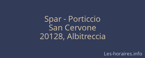 Spar - Porticcio